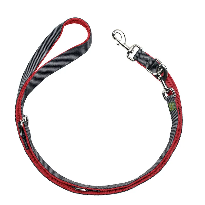 Top-Angebot HUNTER Verstellbare Führleine Maldon 20/200 rot/grau